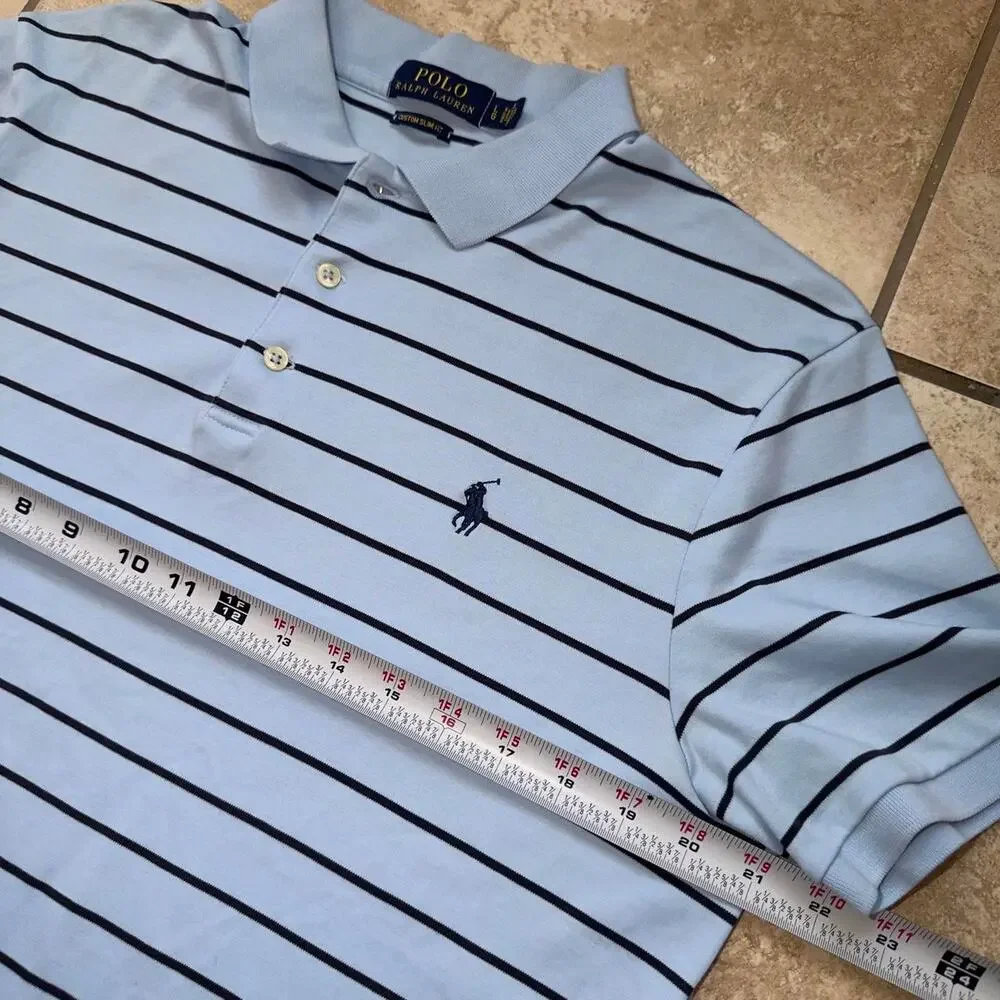 Polo by Ralph Lauren Custom Slim Fit Short Sleeve Polo Shirt - Size L